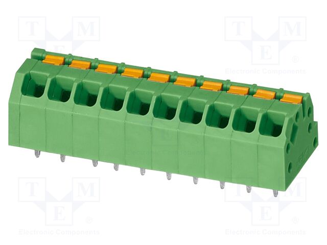 Connector: PCB terminal block; terminal; SPTAF 1; 16A; 320V; green