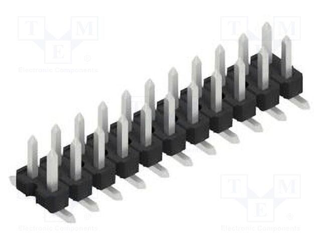 Connector: pin strips; pin header; male; PIN: 22; 2.54mm; SMT; 2x11