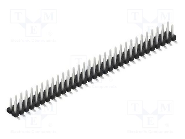 Connector: pin strips; pin header; male; PIN: 62; 2.54mm; SMT; 2x31