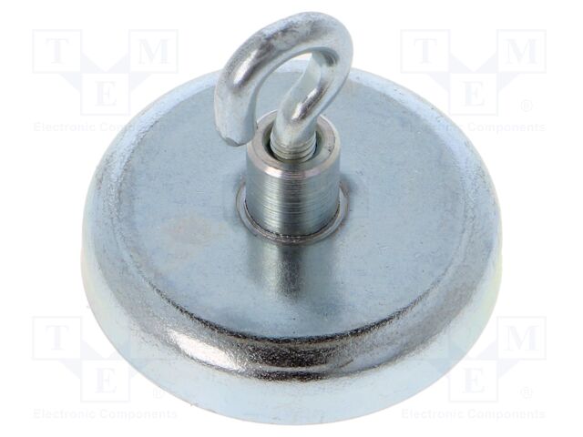 Magnet: permanent; hard ferrite; 100N; 36mm; with hook