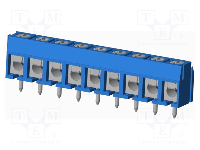 Connector: PCB terminal block; terminal; Plating: tinned; on PCBs