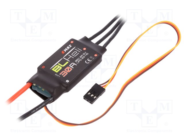 RC accessories: ESC; BLHELI; 7.4÷14.8VDC; 52x26mm; 28g; Ioper:30A