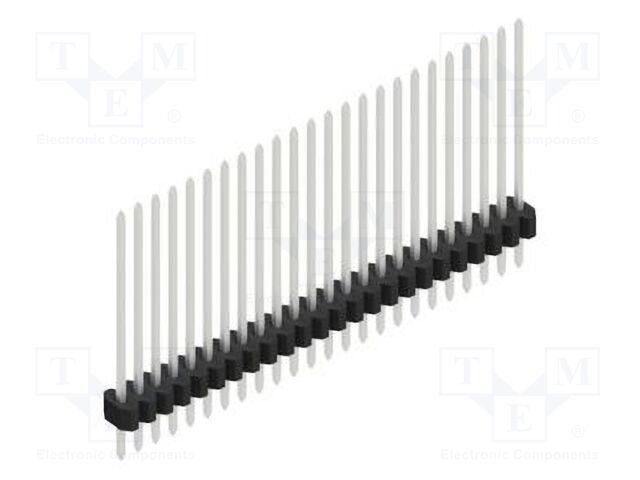 Connector: pin strips; pin header; male; PIN: 24; 1.27mm; THT; 1x24