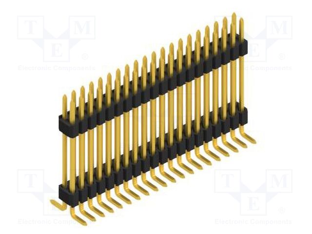 Connector: pin strips; pin header; male; PIN: 40; 1.27mm; SMT; 2x20