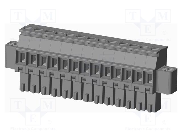 Connector: pluggable terminal block; plug; female; angled 90°