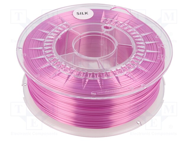 Filament: SILK; 1.75mm; bright pink; 225÷245°C; 1kg