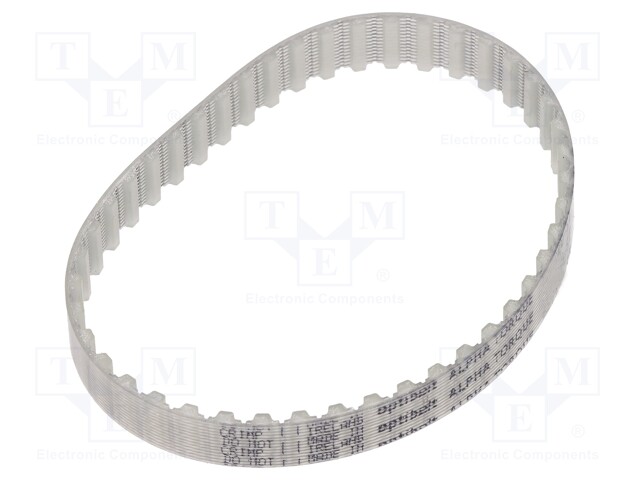 Timing belt; T5; W: 10mm; H: 2.2mm; Lw: 295mm; Tooth height: 1.2mm
