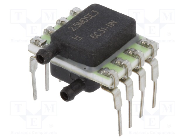 Sensor: pressure; Range: ±2,5 mbar; differential; Output conf: SPI