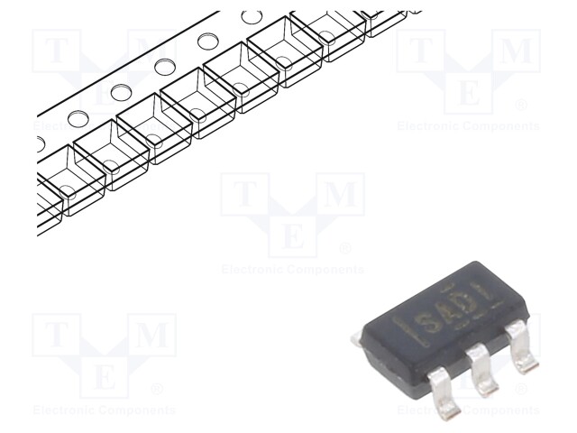 Diode: TVS array; 7V; 3A; unidirectional; SOT23-6; Channels: 2