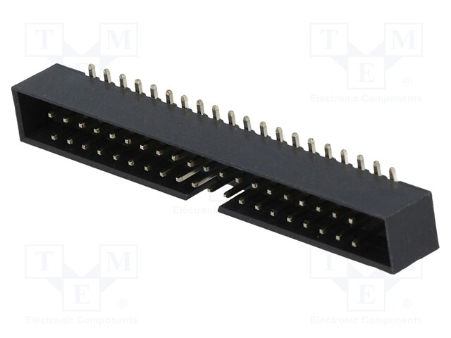 Socket; IDC; male; PIN: 40; vertical; SMT; gold flash; 2mm