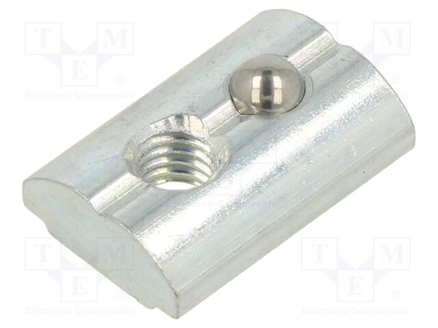 Nut; for profiles; Width of the groove: 10mm; steel; zinc