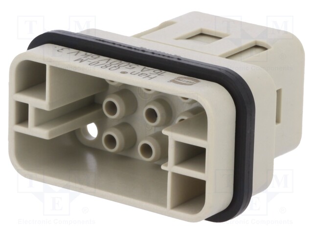 Connector: HDC; male; Han Q; PIN: 8; Compact; crimped