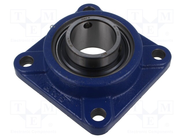 Bearing: bearing unit; adjustable grip,with square flange; 50mm