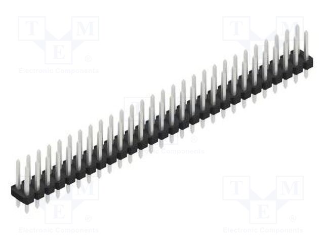 Connector: pin strips; pin header; male; PIN: 56; 2.54mm; THT; 2x28