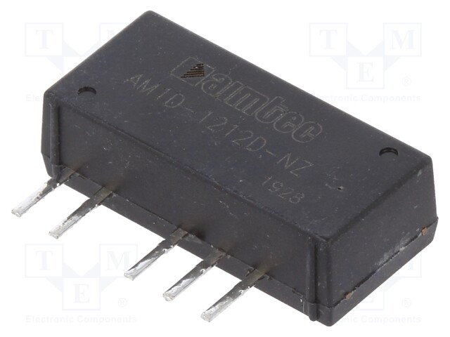 Converter: DC/DC; 1W; Uin: 10.8÷13.2V; Uout: 12VDC; Uout2: -12VDC