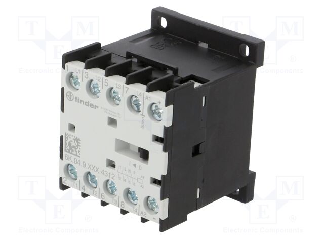 Contactor: 4-pole; for DIN rail mounting; 6K; IP20
