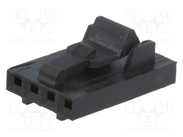 Plug; wire-board; female; AMPMODU MTE; 2.54mm; PIN: 4; w/o contacts