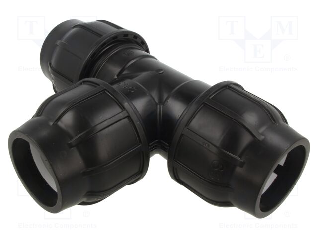 Splice terminal: clamping; 63mm; for PE pipes; Plast