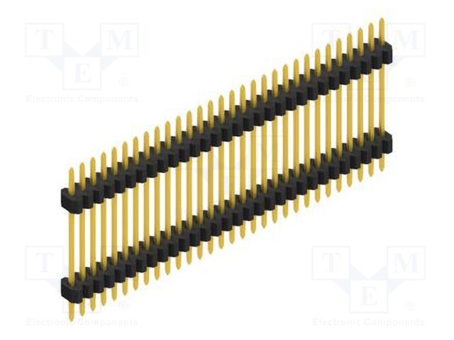 Connector: pin strips; pin header; male; PIN: 30; 1.27mm; THT; 1x30
