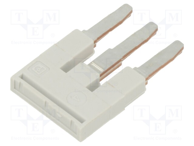 Comb bridge; ways: 3; grey; Width: 5mm; UL94V-0