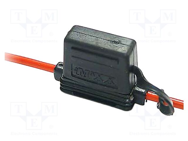 On cable; Leads: leads x2; Fuse acces: fuse holder; Len: 235mm