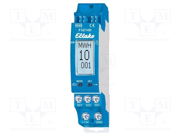 Data logger; for DIN rail mounting; Interface: RS485