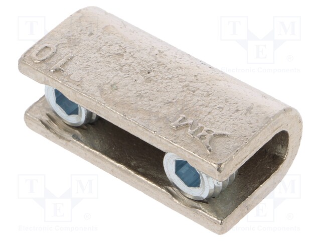 70mm2; screw terminal; for cable; straight; Mat: brass; ways: 1