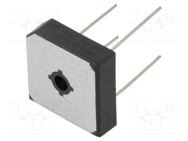 Bridge rectifier: single-phase; Urmax: 1kV; If: 35A; Ifsm: 400A
