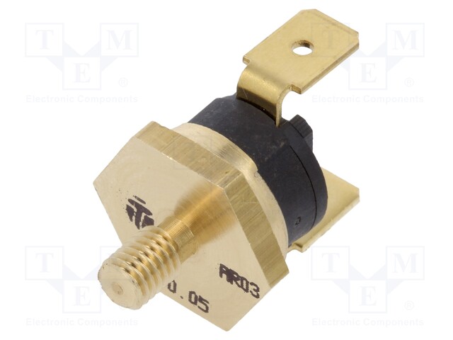 Sensor: thermostat; Output conf: SPST-NC; 70°C; 16A; 250VAC; ±5°C