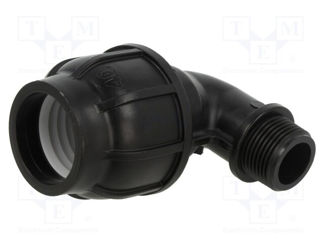 Splice terminal: clamping; Thread: G 1" external; 40mm; Plast