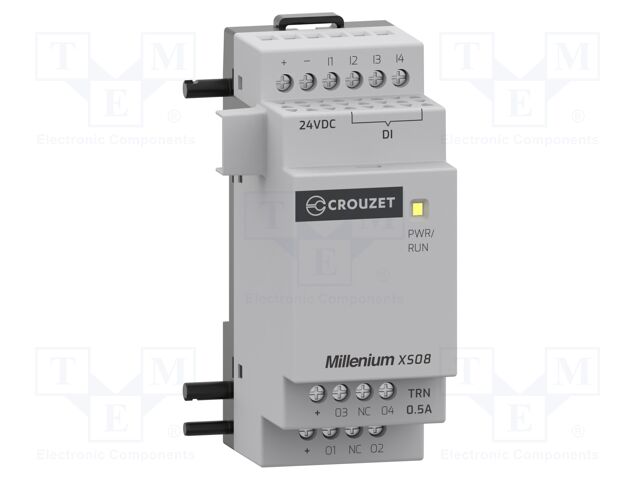 Module: extension; IN: 4; OUT: 4; OUT 1: SSR; 24VDC; Millenium; IP20