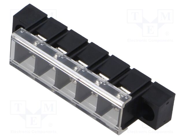 PCB terminal block; straight; 10mm; ways: 5; THT,screw terminal