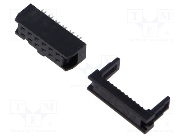 Plug; IDC; female; PIN: 12; without strain relief; IDC; 1.27mm