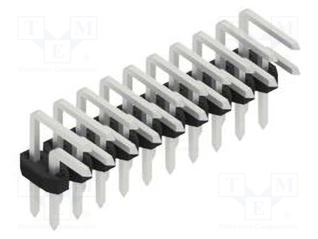 Connector: pin strips; pin header; male; PIN: 20; 2mm; THT; 2x10