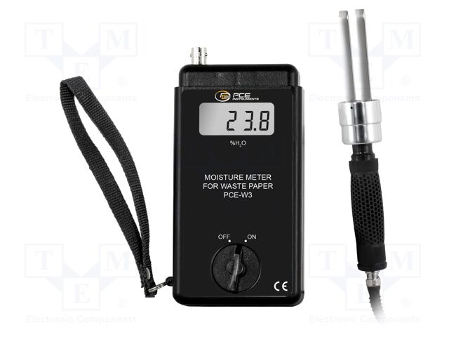 Hygrometer; LCD; 6÷30%RH; 0.1%RH; 165x33x80mm
