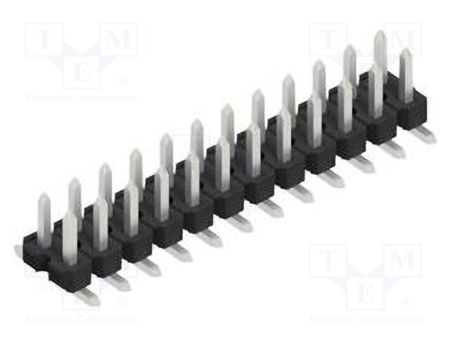 Connector: pin strips; pin header; male; PIN: 24; 2.54mm; SMT; 2x12