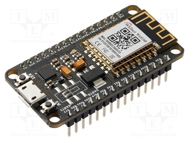 Dev.kit: WiFi; GPIO,UART,USB; USB micro,pin header x2