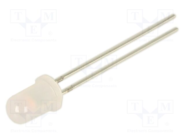 LED; 5mm; pink; 500÷750mcd; 60°; Front: convex; 12÷15V; No.of term: 2