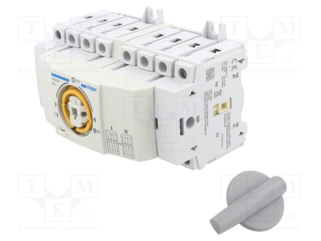 Module: mains-generator switch; Poles: 4; 400VAC; 40A; IP20; DIN