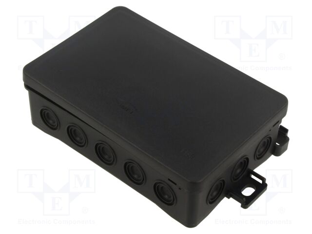 Enclosure: junction box; X: 90mm; Y: 40mm; Z: 135mm; IP54; black