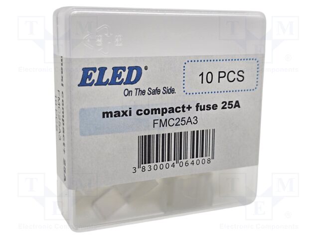 Fuse: fuse; 25A; 32VDC; automotive; 16.2mm; 16.2x6.5x18.5mm