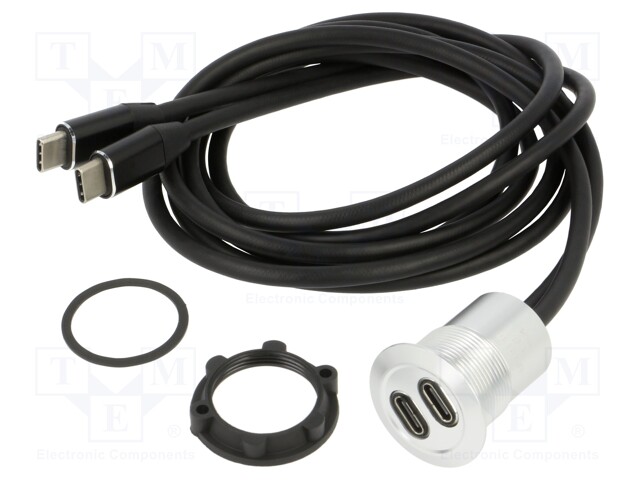 Adapter; for panel mounting,rear side nut; Thread: M22; 1÷10mm
