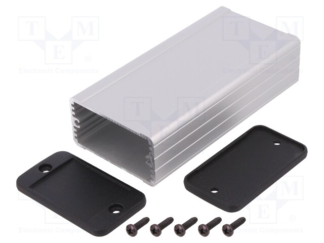 Enclosure: with panel; 1457; X: 59mm; Y: 120mm; Z: 31mm; aluminium