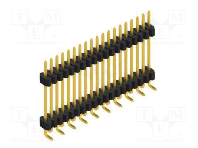 Connector: pin strips; pin header; male; PIN: 19; 1.27mm; SMT; 1x19