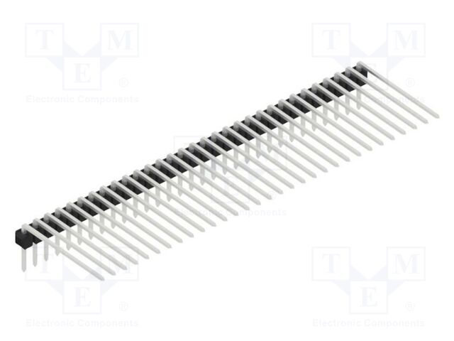 Connector: pin strips; pin header; male; PIN: 31; 2.54mm; THT; 1x31