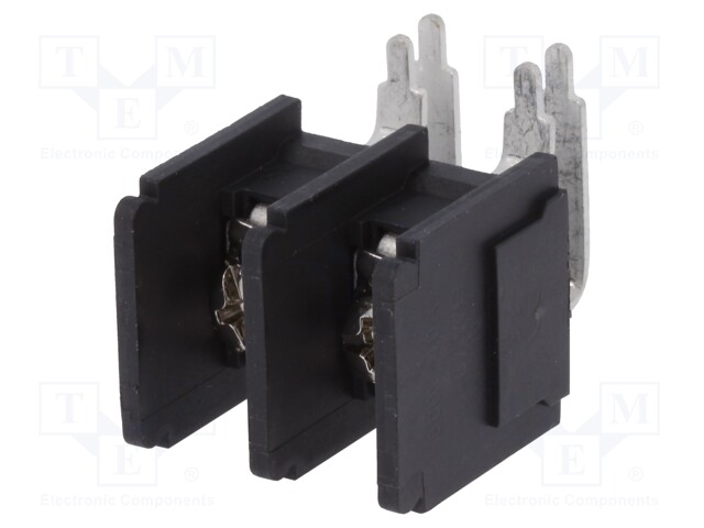 PCB terminal block; angled 90°; 11mm; ways: 2; on PCBs; 4mm2; 32A