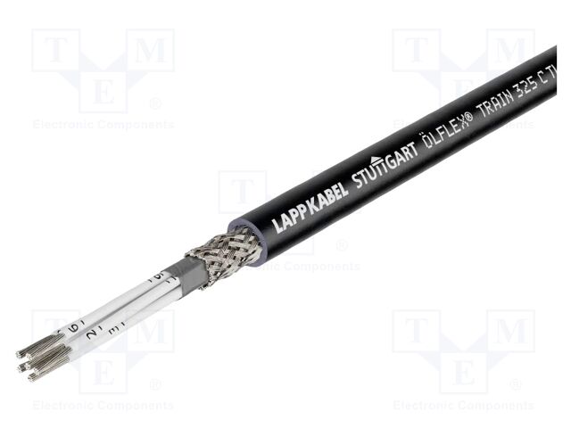 Wire; ÖLFLEX® TRAIN 325 C TW-E 300V; 4x1mm2; black; 300V,500V