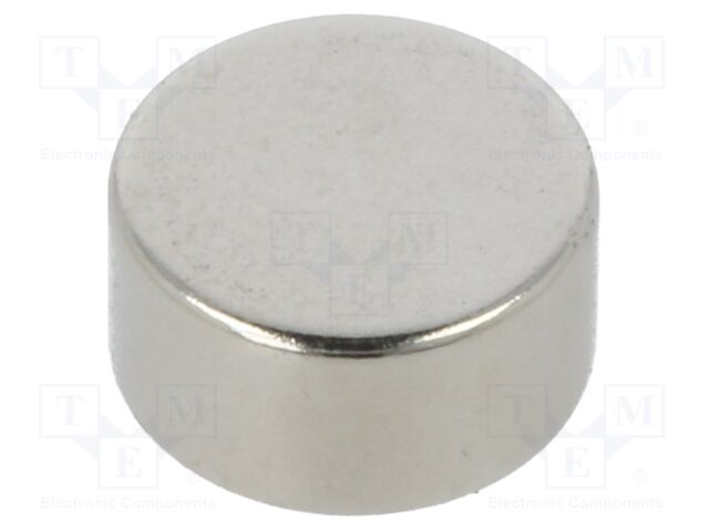 Magnet: permanent; neodymium; 13N; Ø: 8mm; H: 4mm