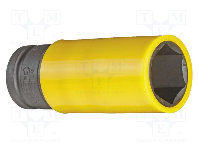 Socket; 6-angles,socket spanner; 22mm; 1/2"; steel