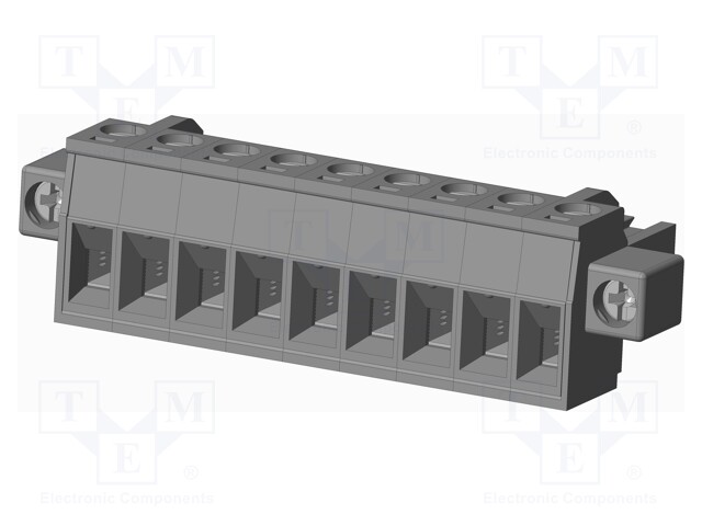 Connector: pluggable terminal block; plug; female; straight; grey